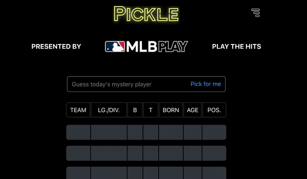 MLB Pickle - Best Wordle Variation Yet?